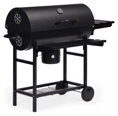 Produktbild von Holzkohlegrill XXL mit Deckel und Thermometer GRILLFLÄCHE 70 X 35 CM Gartengrill