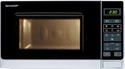 Immagine prodotto di Sharp Home Appliances R 242INW forno a microonde Superficie piana Solo microonde 20 L 800 W Argento