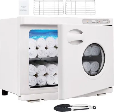 Produktbild von Trockenhandtuchwärmer – 23L Kapazität mit Beobachtungsfenster – 2 Edelstahl Reihen – für 50–60 Handtücher – 2-in-1 schnelle Wärme – ideal für Gesichtsbehandlungen, SPA, Massage und Salon
