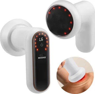 Produktbild von Elektrisches Massagegerät mit 5 Massageköpfen – 6 Intensitätsstufen, 3 Programme, Fettreduktion & Muskelentspannung