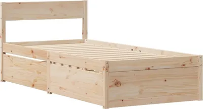 Image de Cadre de lit sans matelas 90x200 cm bois de pin massif