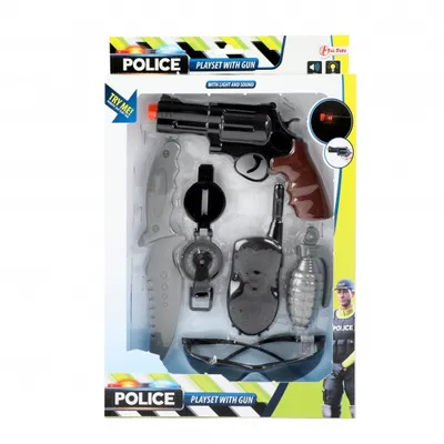 Produktbild von polizeiset mit Gewehr 6-teilig