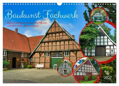 Produktbild von Baukunst Fachwerk (Wandkalender 2027 DIN A3 quer), CALVENDO Monatskalender
