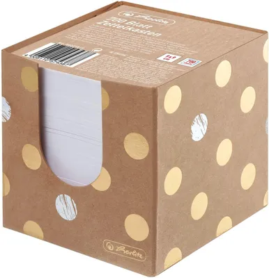 Produktbild von Zettelbox 9x9x9cm 700 Blatt Pure Glam Packung mit 16 Stück