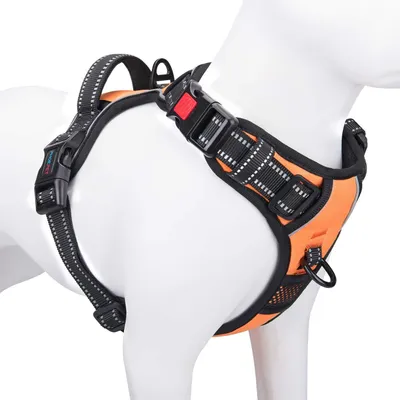 Obrázok produktu pre Postroj Phoepet proti ťahaní pre psov, reflexný, nastaviteľný, s klipkou na vodítko