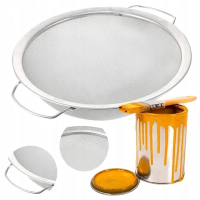 Productafbeelding van Verfzeef Filter – 60 Mesh, RVS 290 mm Ø | Herbruikbaar voor Airless Verfspuit en Spuitpistool