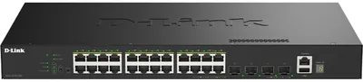 Imagen del producto de D-Link DGS-1530-28P/E Switch 24xGB PoE 4xSFP+ 370W