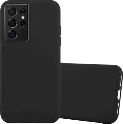 Obrázok produktu pre Cadorabo puzdro pre Samsung Galaxy S21 ULTRA ochranné puzdro v čiernej farbe puzdro na mobilný telefón TPU silikónový kryt