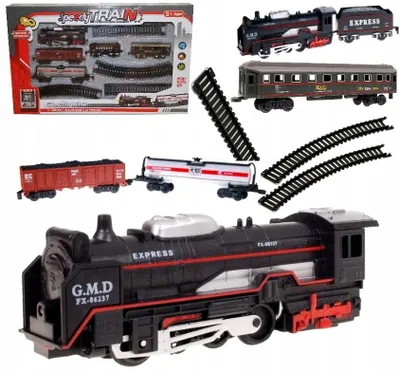 Produktbild von QULKI Zug Set mit Gleisen und LED Lokomotive