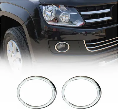 Obrázek produktu pro Rámeček mlhového světla pro VW Amarok Trendline 2010-2012 kroužky chromované