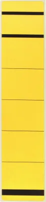 Produktbild von Ordneretikett E-737876 00 schmal/kurz selbstklebend Papier gelb 10 Stück Packung mit 10 Stück