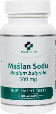 Produktbild von MedFuture Natriumbutyrat 500 mg für die Verdauung, 60 Kapseln.