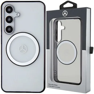 Produktbild von Mercedes Logo Gedruckt Magsafe Hülle Für Samsung Galaxy S24 - Transparent