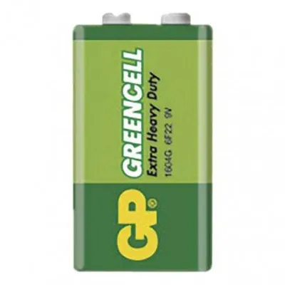 Obrázok produktu pre Zinkov batria GP Greencell 6F22, 9V, 1 ks