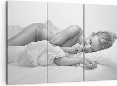 Produktbild von Bild auf Leinwand - Leinwandbild - Weiblich mode modell posieren - 105x70cm - Wand Bild - Wanddeko - Leinwanddruck - Bilder - Kunstdruck - Wanddekoration - Leinwand bilder - Wandkunst - CE105x70-2606