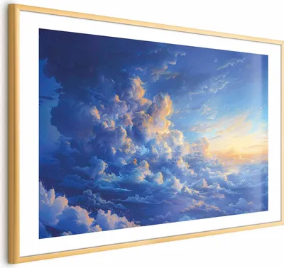 Produktbild von Posterpapier Poster - When the Sky Becomes Canvas: A Masterpiece of Nature in the Clouds 90x60 cm Muster b-H-10029-ao-a