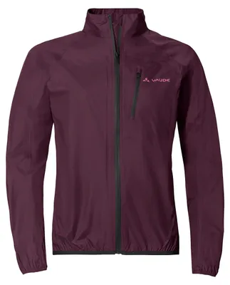 Produktbild von VAUDE Women‘s Drop Jacket III, leichte Regenjacke, atmungsaktiv & wasserdicht, zusammenrollbar, Passform: Slim fit, cassis, 34