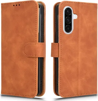 Produktbild von Samsung Galaxy A56 Hülle - Coverup Klapphülle - Braun