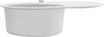 Obrázek produktu pro vidaXL Granitový dřez Single Bowl Oval White
