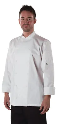 Produktbild von Le Chef - Kochjacke für Herren/Damen Unisex Langärmlig LT5649 (XL) (Weiß)