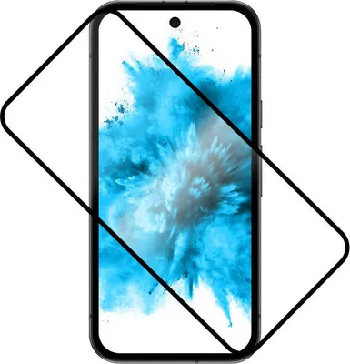 Obrázok produktu pre Tvrdené sklo pre Google Pixel 9a, pevný plný kryt 2,5D tvrdené sklo, čierny rám