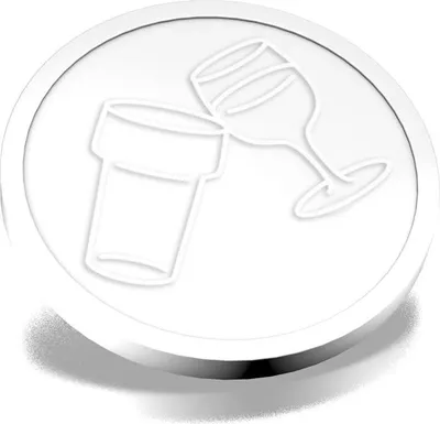Obrázok produktu pre Žetóny na pivo a víno CombiCraft Biele - Ø29mm - 250 kusov