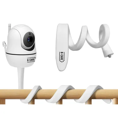 Produktbild von B-Care Babyphone Halterung, Flexible, Verstellbare Kamera-Halterung für Babyphone, Universelle Befestigung am Babybett ohne Bohren