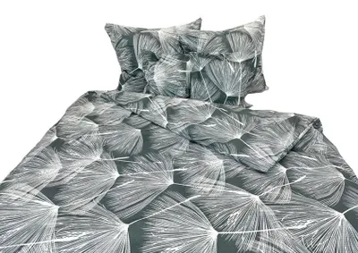 Image de Linge de lit, linge de lit en coton, haute qualité 160x200 1146-1 Pissenlits gris