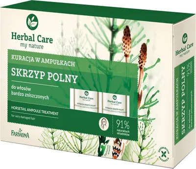 Immagine prodotto di FARMONA Herbal Care Trattamento all'equiseto in fiale per capelli gravemente danneggiati 5x5ml