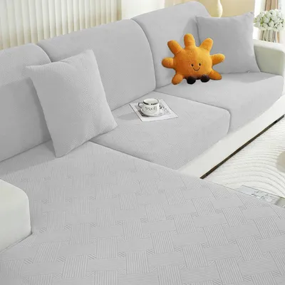 Produktbild von Sitzkissenbezug Stretch Silbergrau 3 Sitzer