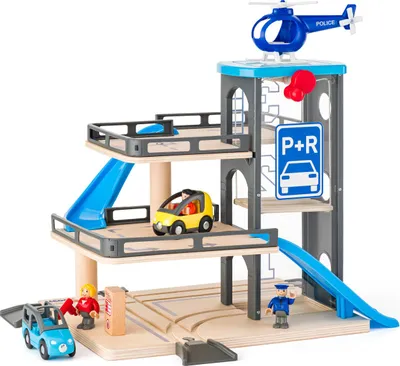 Produktbild von Garage mit Autos und Hubschrauberlandeplatz