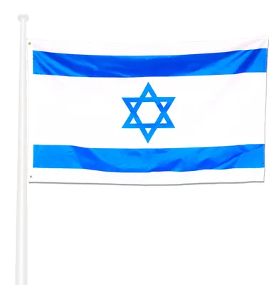 Israel-Fahne 90x150 cm, wetterfest, Polyester, 2 Metallösen
