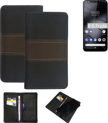 Produktbild von K-S-Trade Hülle Handyhülle kompatibel mit Gigaset GS195 Schutzhülle Walletcase Bookstyle Tasche Schutz Case Handytasche Wallet Cover Kunstleder