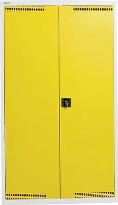 Produktbild von Stumpf Umweltschrank BP-5 lichtgrau / signalgelb + 7 Auffangwannen + 3 Schubladen 100 mm - 7599062