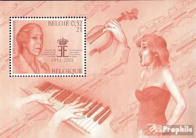 Produktbild von Briefmarken Belgien 2001 Mi Block80 (kompl.Ausg.) postfrisch Musik