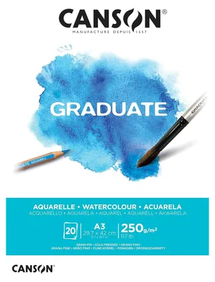 Obrázok produktu pre CANSONC400110375 Študijná podložka CANSON GRADUATE AQUARELLE, DIN A3