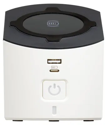 Obrázok produktu pre BTICINO zásuvková jednotka do stola S3714DBUW, 5 zásuviek, bezdrôtová nabíjačka 15 W, USB-A