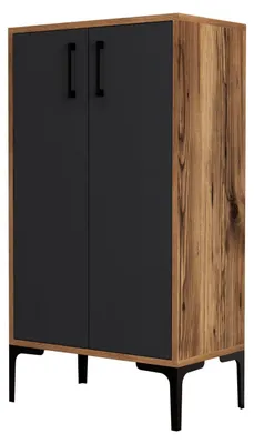 Produktbild von Holzschuhmöbel "Prag" - 60 x 35 x 111 cm - Anthrazitgrau