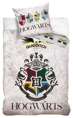 Obrázek produktu pro Sada prémiové povlečení Harry Potter, Hogwarts, vyrobená ze 100% bavlny, rozměr 140