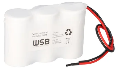 Produktbild von Akkupack 3,6V 4,0Ah NiCd Notleuchten HT 20cm Kabel Reihe F31NICD4000