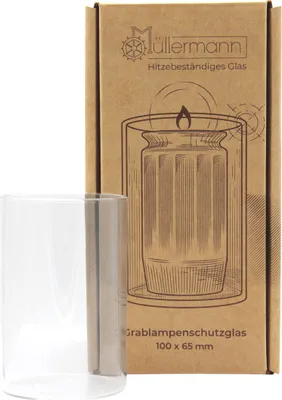 Produktbild von Schutzglas für 3 Tage Grablichter Ø 6,1 x 6,5 cm