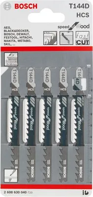 Produktbild von Stichsägeblatt T 144 D Speed for Wood, 5er-Pack