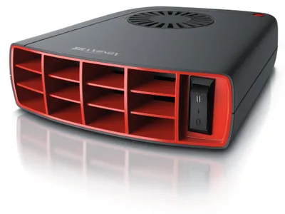 Zdjęcie produktu dla Termowentylator Brandson 1400W, ogrzewanie wnętrza, przenośne ogrzewanie samochodowe, samochód, ochrona przed przegrzaniem, odmrażacz, ogrzewanie postojowe, czarny/czerwony