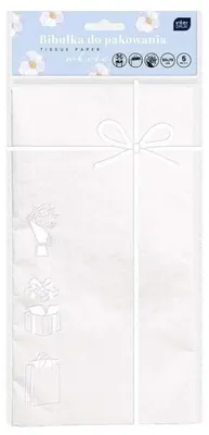Produktbild von Verpackungspapier, 50x70 cm, weiß - INTERDRUK