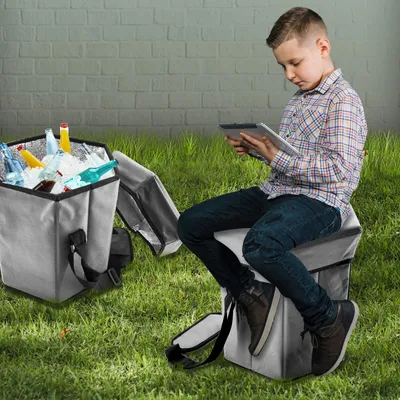 Produktbild von Eaxus® 2-in-1 Kühltasche Groß 35x35x36cm 40L Isoliertasche Campingtasche Kühlbox Picknicktasche. Hält den Inhalt Kalt oder Warm