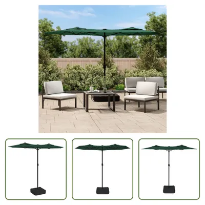 Immagine prodotto di The Living Store Ombrellone doppio verde 316x240 cm