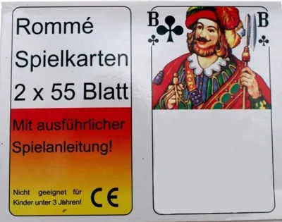 Produktbild von 2x55 Romme Spielkarten Set