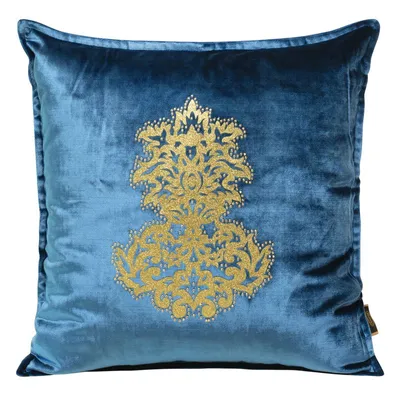 Produktbild von Dekorativer Kissenbezug Sofakissen ROYAL 4 blau 45x45 blau