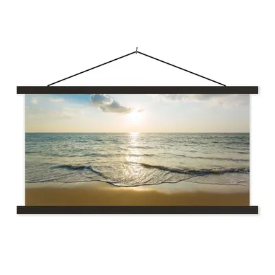 Produktbild von MuchoWow® Textilposter Meer - Sommer - Strand 150x75 cm mit schwarzem Rahmen - Posterleiste