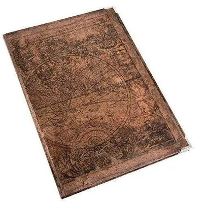 Produktbild von DIN A4 Notizbuch "Alte Welt" braun vintagemit Metallecken